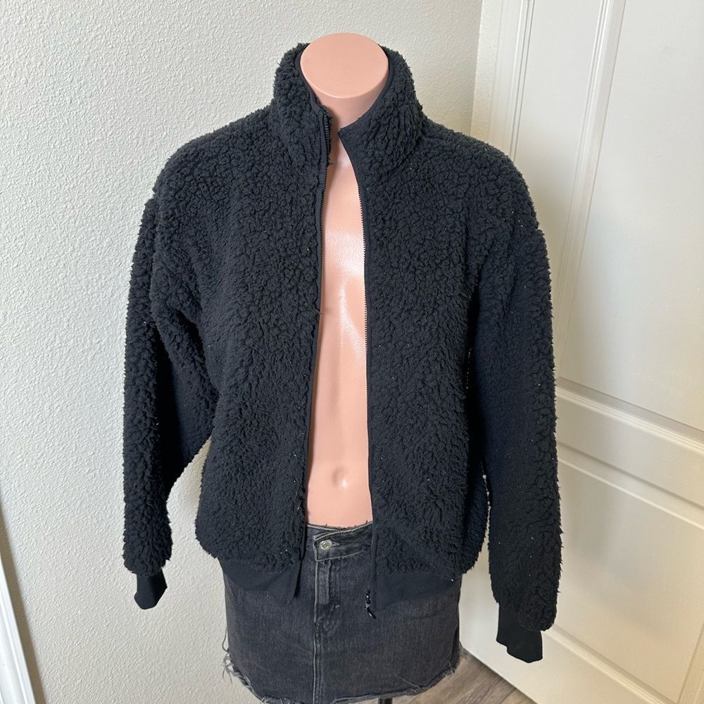 Victoria’s Secret Black Teddy Jacket Sz XS
